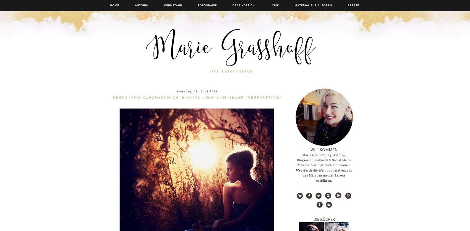 Marie Grasshoff Autorenblog Blogempfehlung