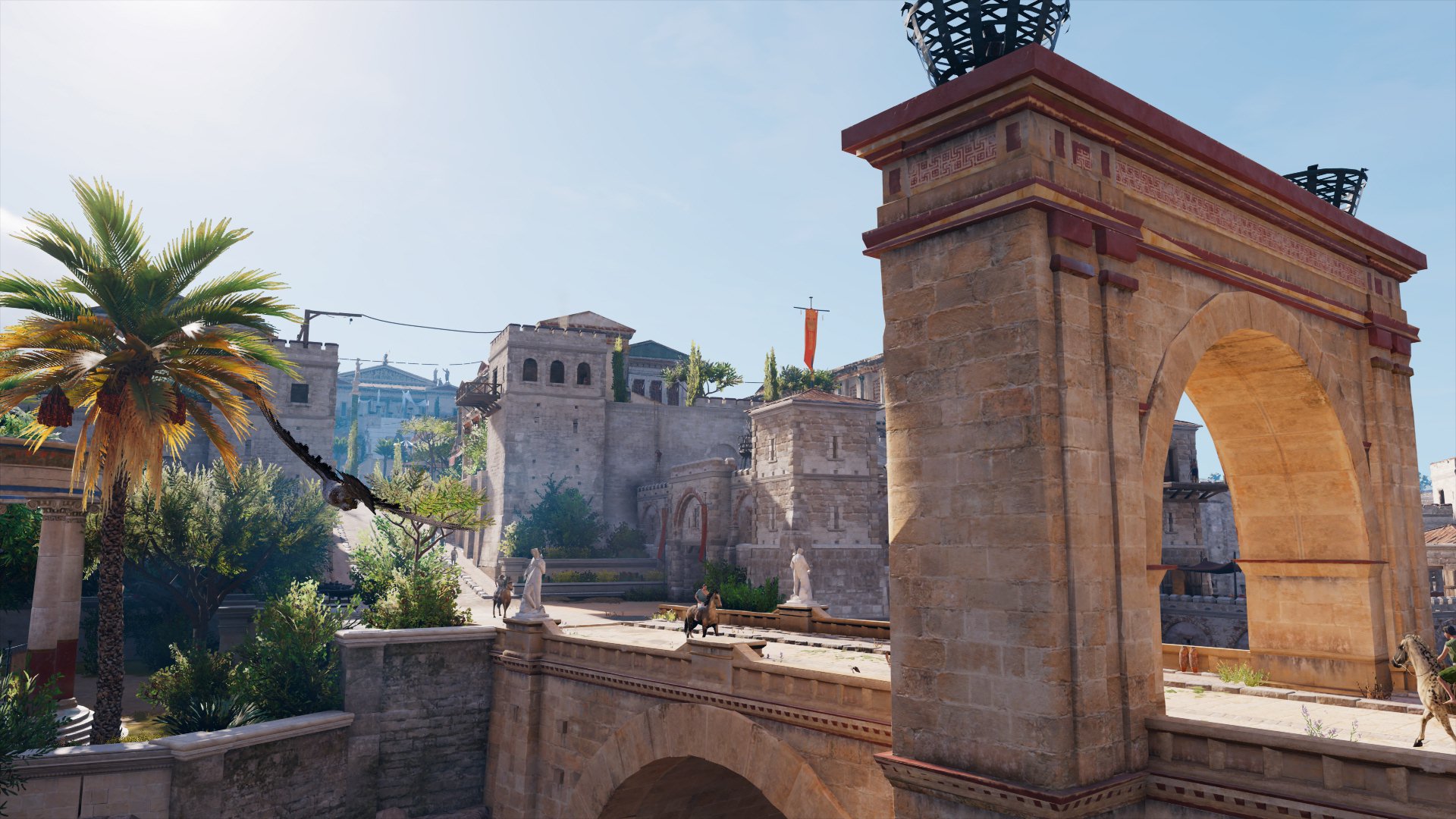 Grüße aus Alexandria! - In "Assassin's Creed: Origins" mutiere ich Dank Fotomodus zur Klischee-Touristin (Quelle: Assassin Creed: Origins, Ubisoft)